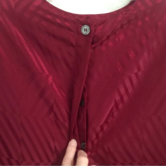 Vintage Evan Picone tone on tone striped patchwork blouse 10 - Picture 4 of 7